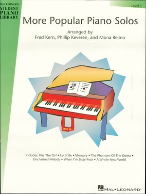 cover image of More Popular Piano Solos--Level 4 (Songbook)